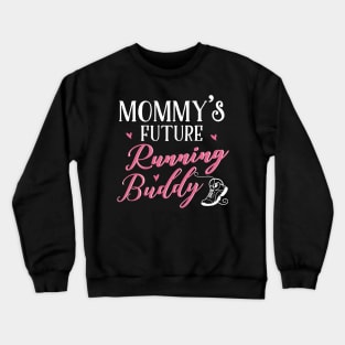 Running Mom and Baby Matching T-shirts Gift Crewneck Sweatshirt